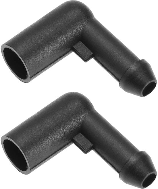 Raccordo per irrigatore a doppia connessione - Compatibile con Opel Astra H/Corsa D/Zafira B - Materiale ABS - Resistentente all'usura e all'invecchiamento - Codici OEM 13171805/13257350/1452941 - Connesione di irrigazione
