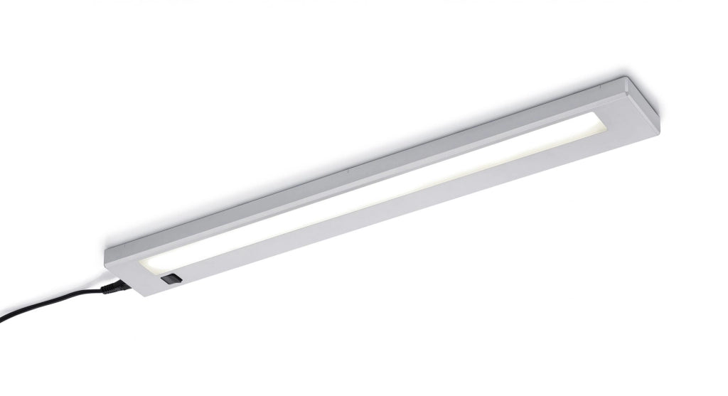 ALINO REGLETTE SOTTOPENSILE A LED ALLUMINIO L.55CM 3000k 700lm 7w CON INTERRUTTORE COLORE TITANO