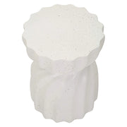 Galava, Tavolino da Salotto Adatto per Indoor/outdoor, 44x55x44h cm Bianco Marmo