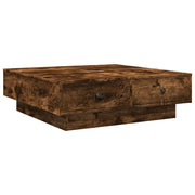 Tavolino da salotto | Tavolino da caff¨¨ | Tavolino da Soggiorno Rovere Fumo 90x90x28 cm Legno Multistrato