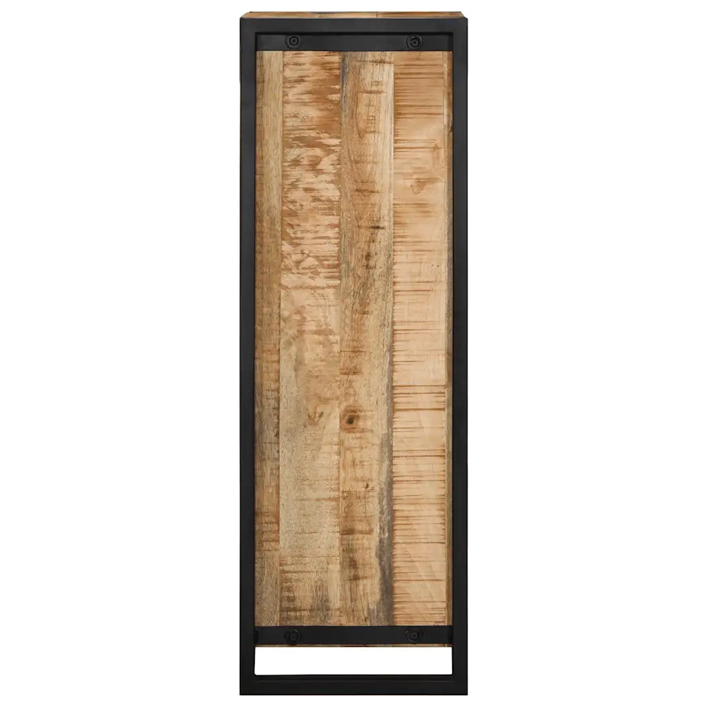 Mobiletto da Bagno 40x30x90 cm Legno Massello Mango Grezzo
