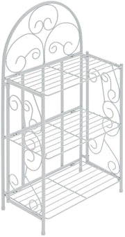 Scaffale in Ferro Rosa bianco