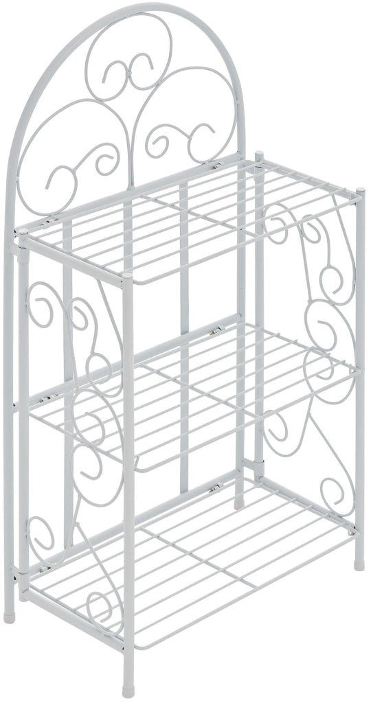 Scaffale in Ferro Rosa bianco