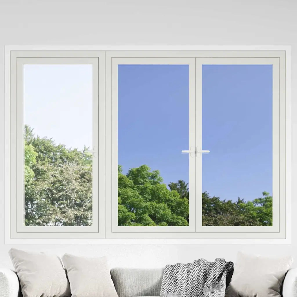 Pellicola per Finestra Solare Riflettente Statica Argento PVC 3394730