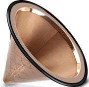 Bassaia metallica riciclabile per infusore a immersione in acciaio inossidabile per Chemex Hario V60 - filtro a carta zero - coltivazione duratura