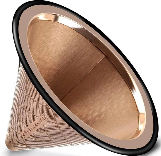 Bassaia metallica riciclabile per infusore a immersione in acciaio inossidabile per Chemex Hario V60 - filtro a carta zero - coltivazione duratura