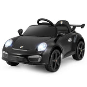 Auto elettrica Porsche con licenza 104 x 57 x 48,5 cm con telecomando e luci a LED stile moderno PP nero 20_0018644