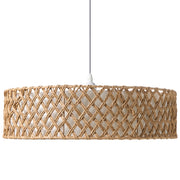 Lampada a sospensione Corda di carta naturale Plafoniera con paralume intrecciato Sala da pranzo Soggiorno Stile Boho