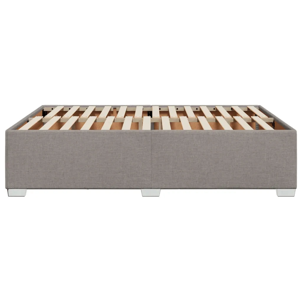 vidaXL Giroletto senza Materasso Tortora 140x200 cm in Tessuto