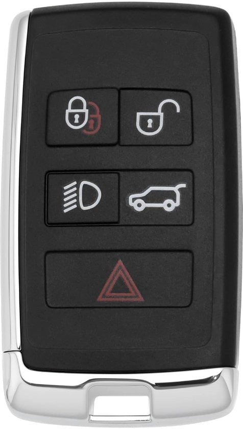 Copertura chiave 5 tasti - Contenitore chiave - Comando a distanza - Compatibile con Land Rover - Plastica/Metallo - Facile da installare - Chiave tascabile