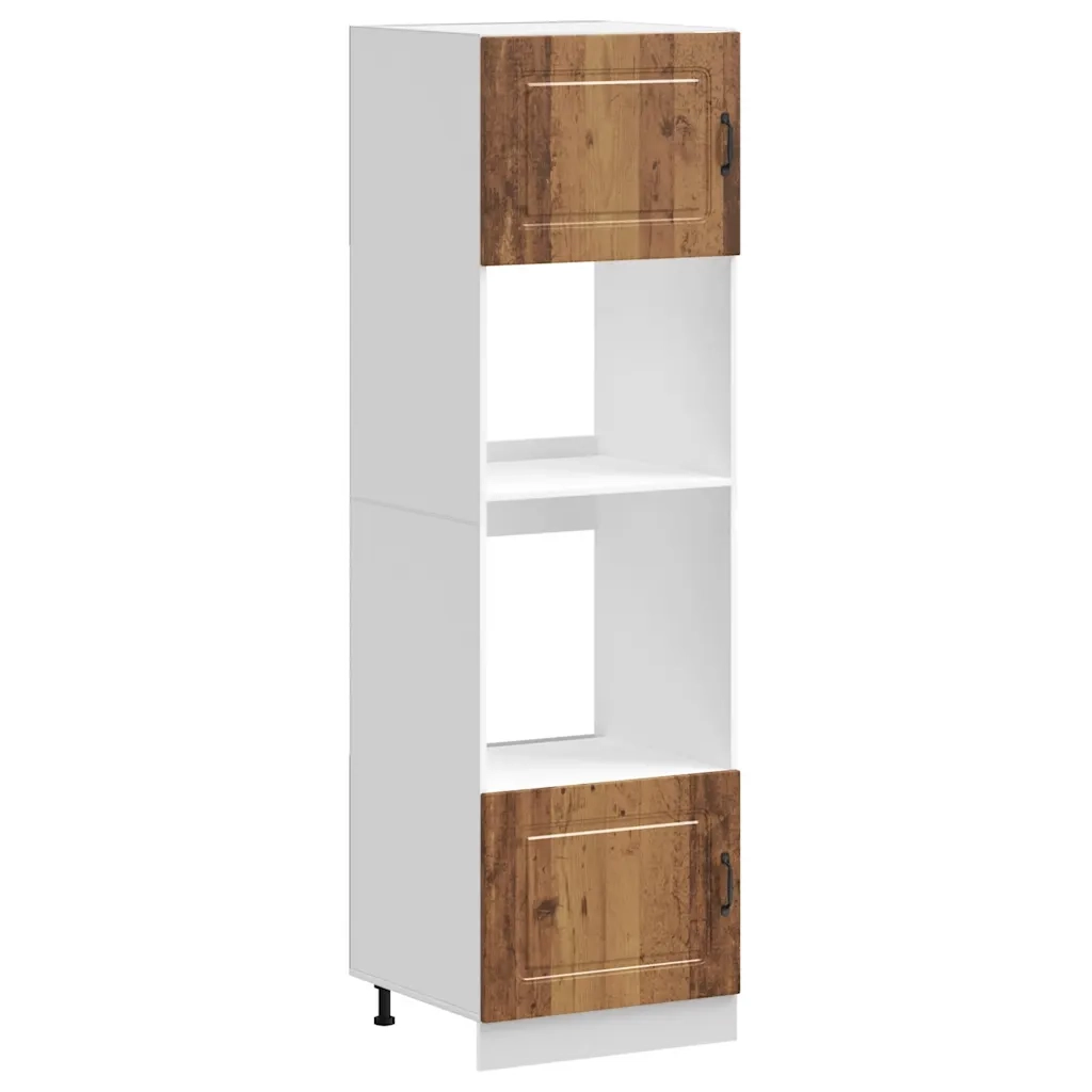 Armadi Forno 2 pz Kalmar Legno Antico in Legno Multistrato 3315039