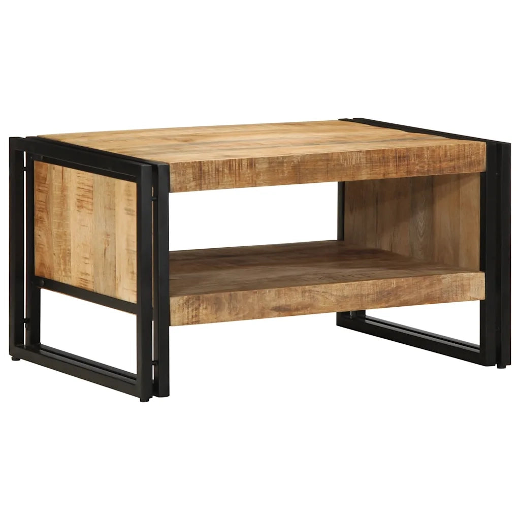 Tavolino 70x50x38 cm in Legno Massello di Mango Grezzo 4102709