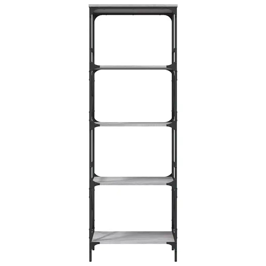 Libreria 5 Ripiani Grigio Sonoma 59x35x171 cm Legno Multistrato 837625