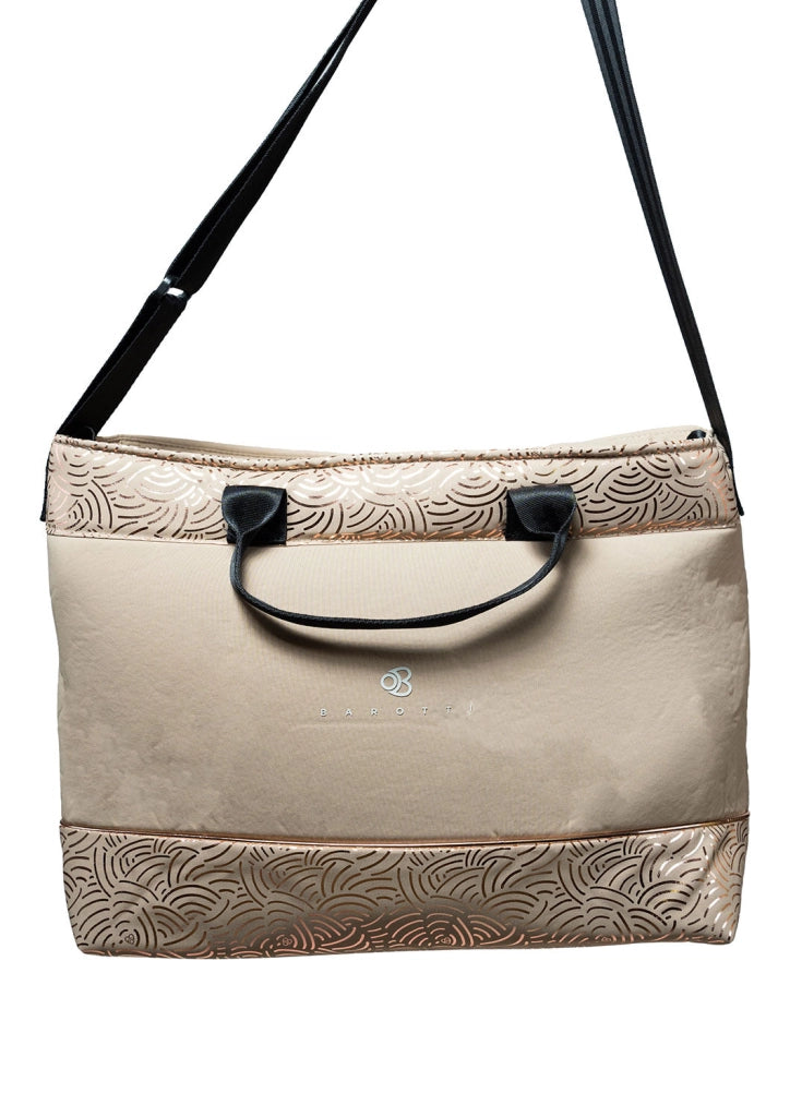 Passeggino Pieghevole Chiusura Automatica Ultra Compatto per Bambini Barotti XL Pro Beige