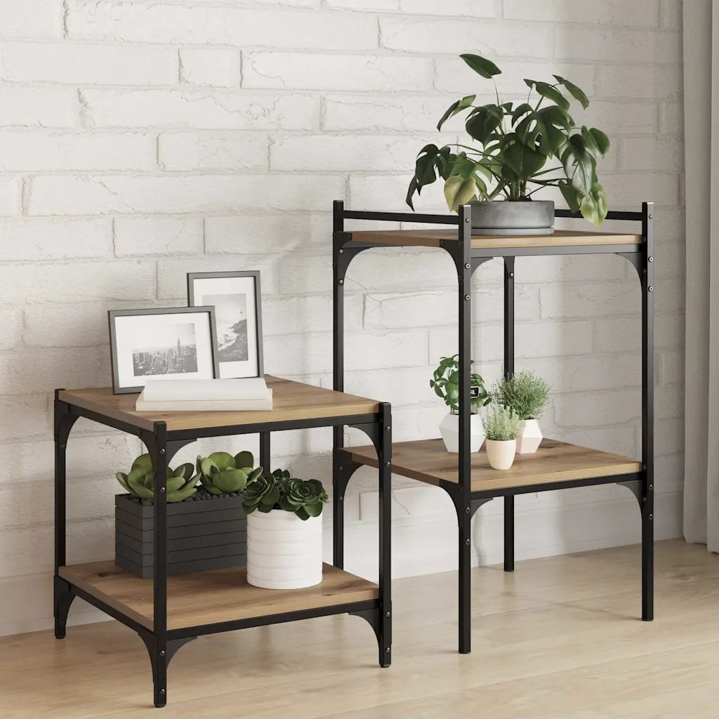 vidaXL Scaffale 4 pcs Marrone 40 x 40 x 1.5 cm Legno multistrato