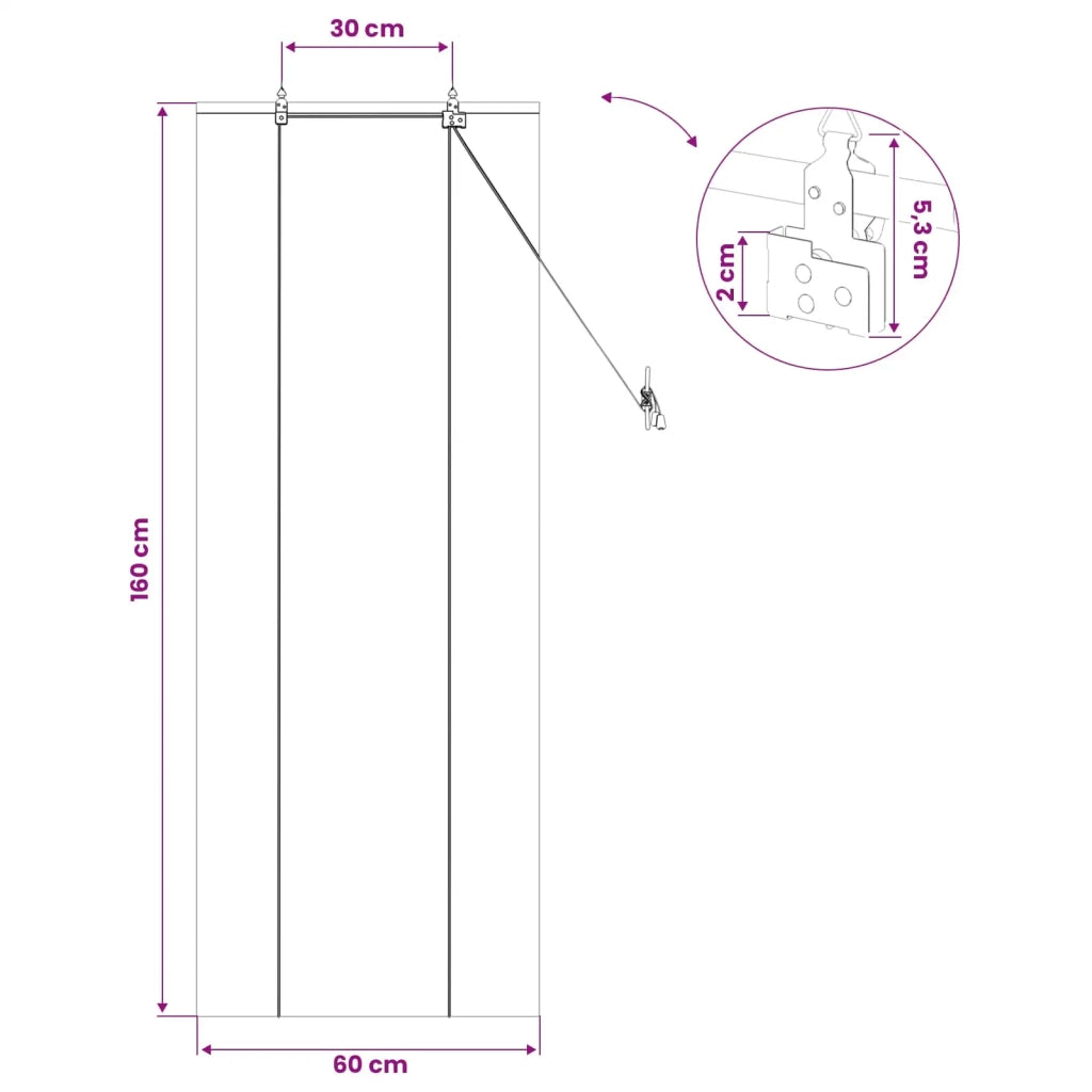 Tenda a rullo Marrone 60 x 160 cm Bambù 42039780
