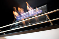 Camino a Bioetanolo da Pavimento 95x33x96 cm Karlsen Conegliano Bianco