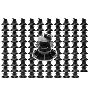 Set 100 supporti per pavimenti galleggianti, altezza regolabile 60-128mm Max 2700 kg, Pavimenti Decking