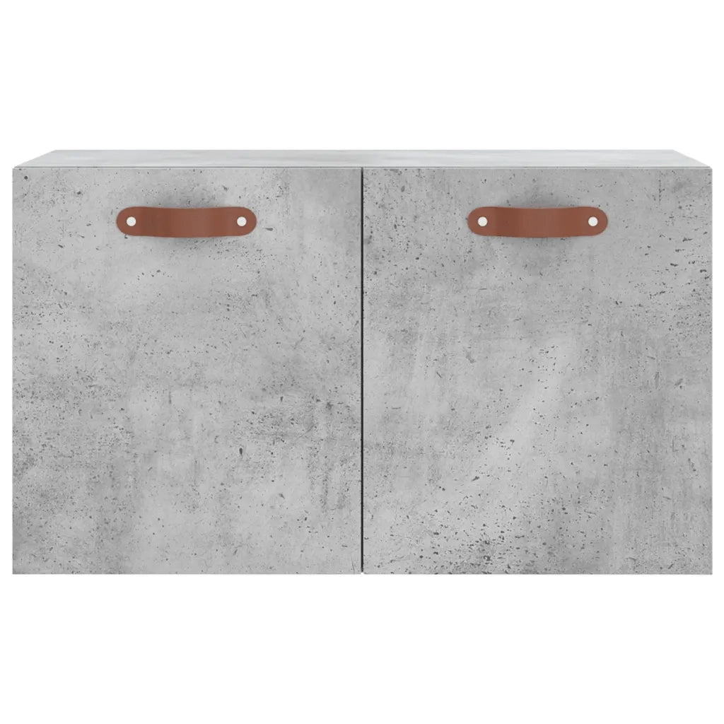 Mobile a Parete Grigio Cemento 60x36,5x35 cm Legno Multistrato