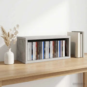 Rack per Stoccaggio CD Grigio Cemento 40 x 17 x 17 cm 8012715
