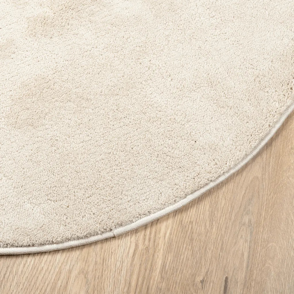Tappeto OVIEDO a Pelo Corto Beige Ã˜ 120 cm
