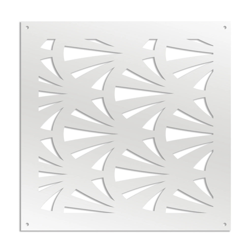 WINDSHELL - Pannello in PVC traforato - Parasole Misura: 73x73 cm, Colore: bianco