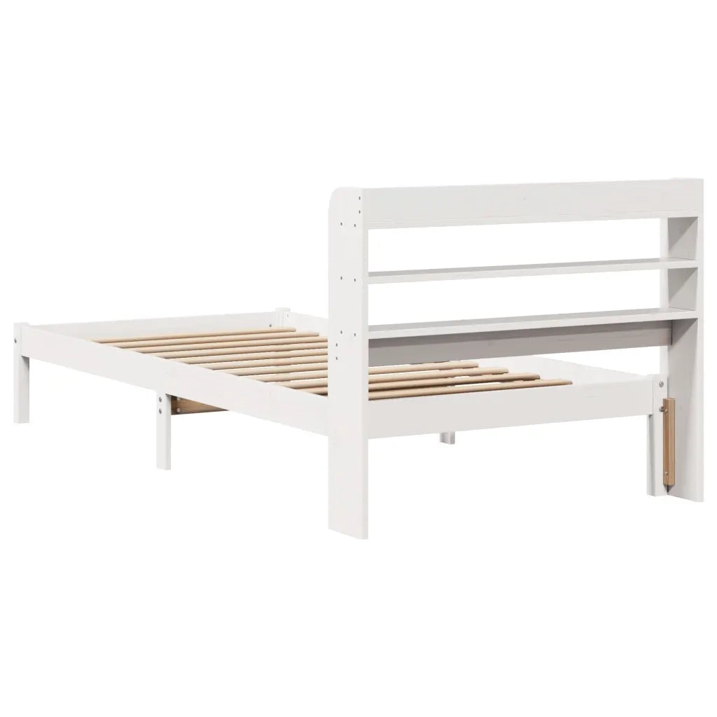 vidaXL Letto senza Materasso Bianco 90x190 cm in Legno Massello Pino
