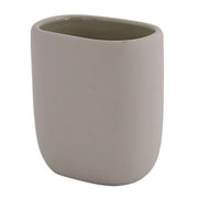 Trade Shop - Bicchiere Porta Spazzolini Dentifricio Piatto Tortora Arredo Bagno Accessorio 87814 -
