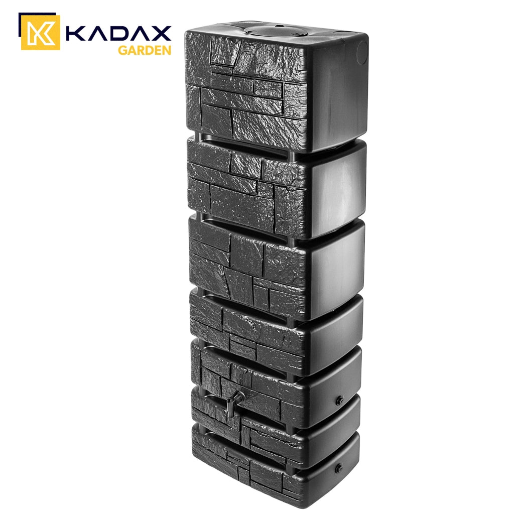 Serbatoio per acqua piovana KADAX da 350 litri, contenitore per acqua piovana con rubinetto.