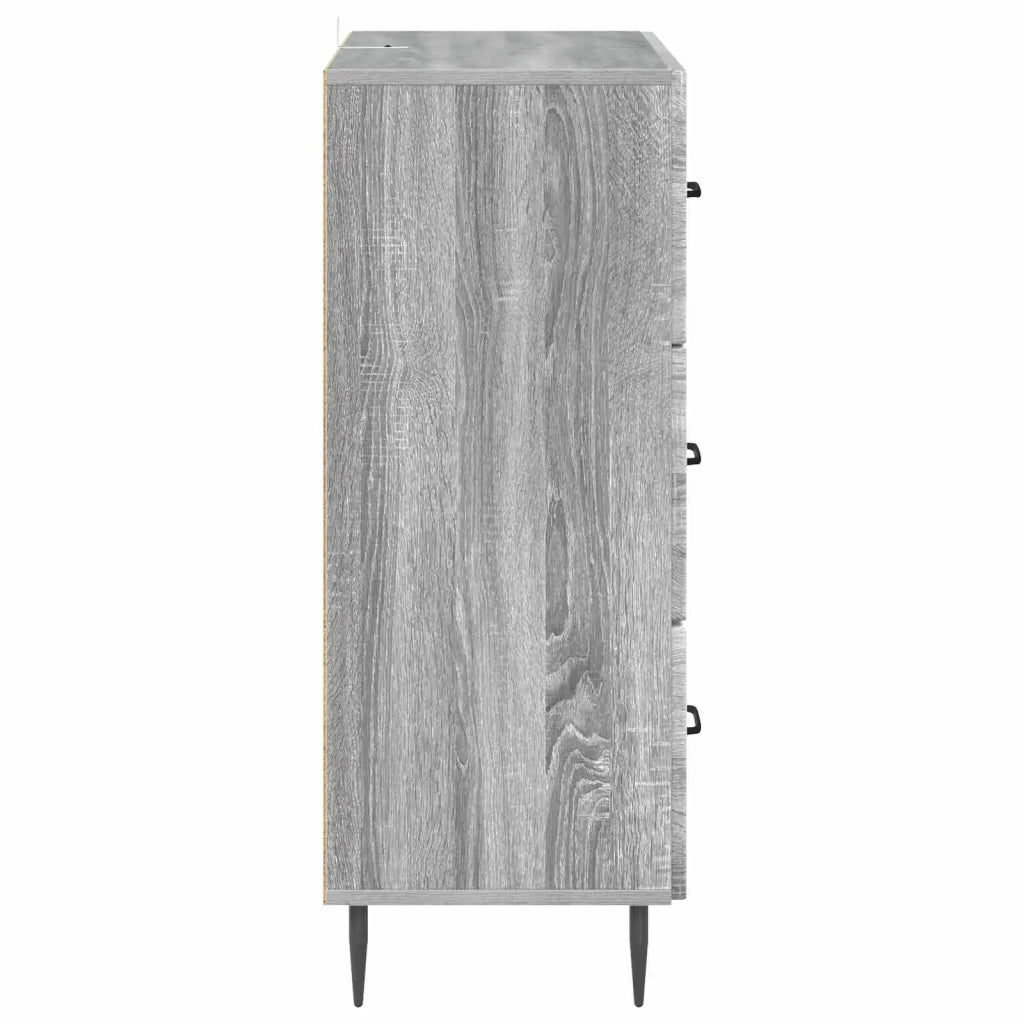 Mobile con Cassetti Sonoma grigio 66 x 34,5 x 89,5 cm