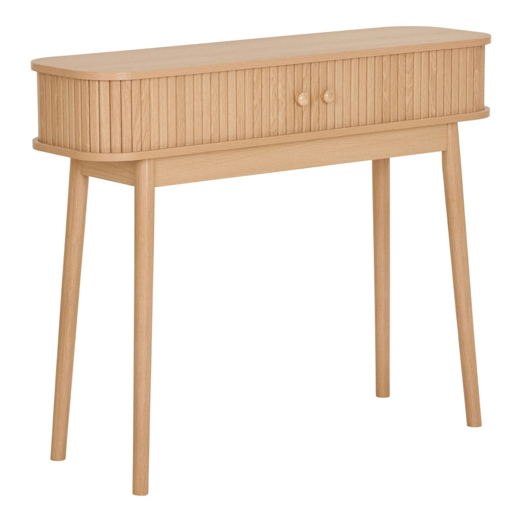 Tavolo Consolle Nikko, Marrone, MDF, 100x30x80,5 cm