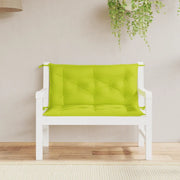 Cuscini per Panca 2 pz-Set di 2 Cuscini per panchina Verde Intenso 100x50x7 cm Tessuto Oxford