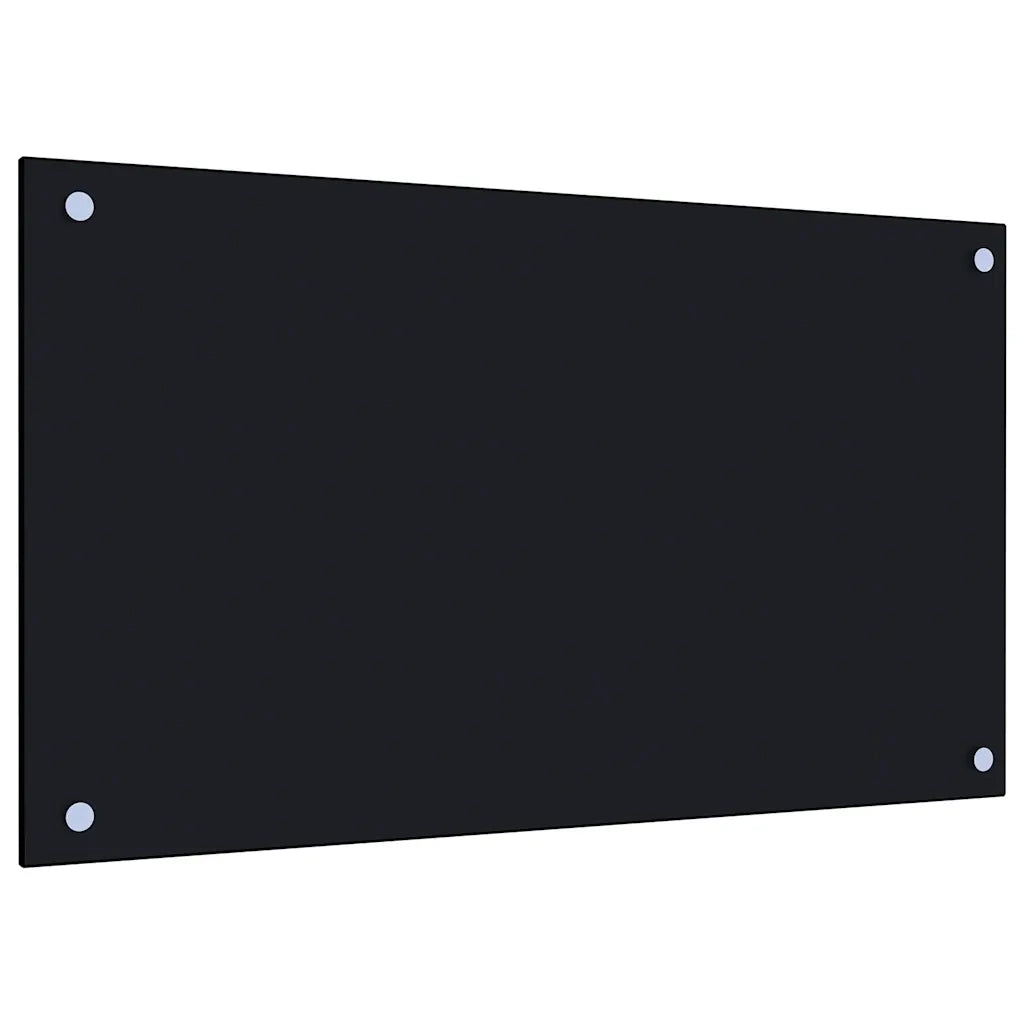 Paraschizzi per Cucina Nero 70x40 cm in Vetro Temperato CFW5673405