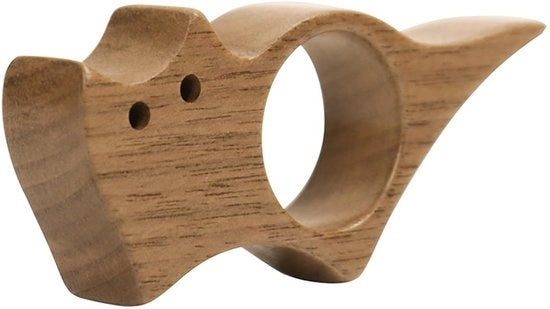 Sostegno per libri in forma di gatto - Materiale in legno duraturo - Progettazione ergonomico - Accessorio per la lettura - Tessitura naturale unica - Dimensioni 7,4 x 3,3 x 1,3 cm - Sostegno per libri