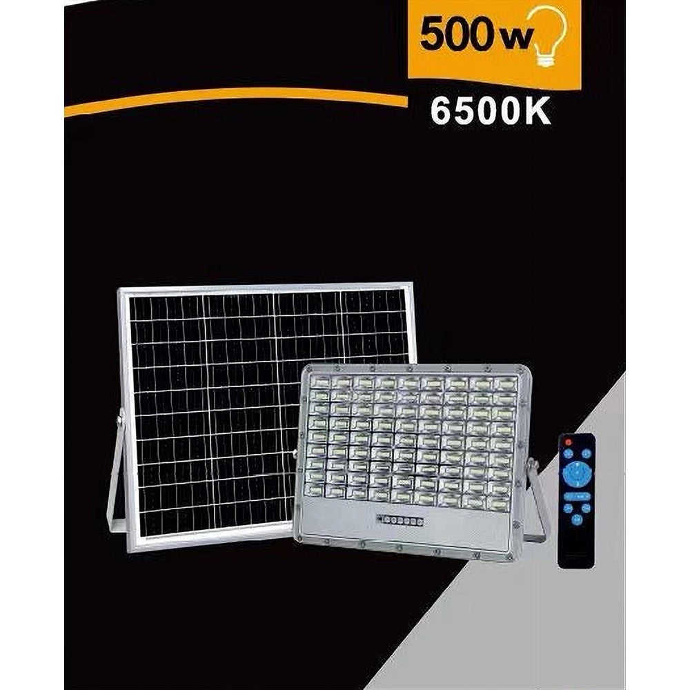 Trade Shop - Faro Led Pannello Solare 500w Luce Fredda Telecomando Indicatore Carica Tk08-500w -