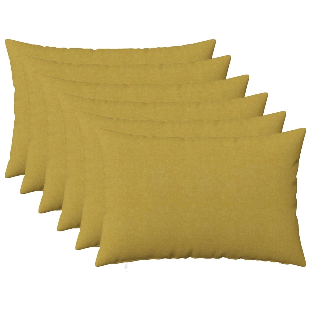 Federa 6 pz HEERLEN Verde chiaro 50 x 80 cm Tessuto 911892