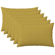 Federa 6 pz HEERLEN Verde chiaro 50 x 80 cm Tessuto 911892