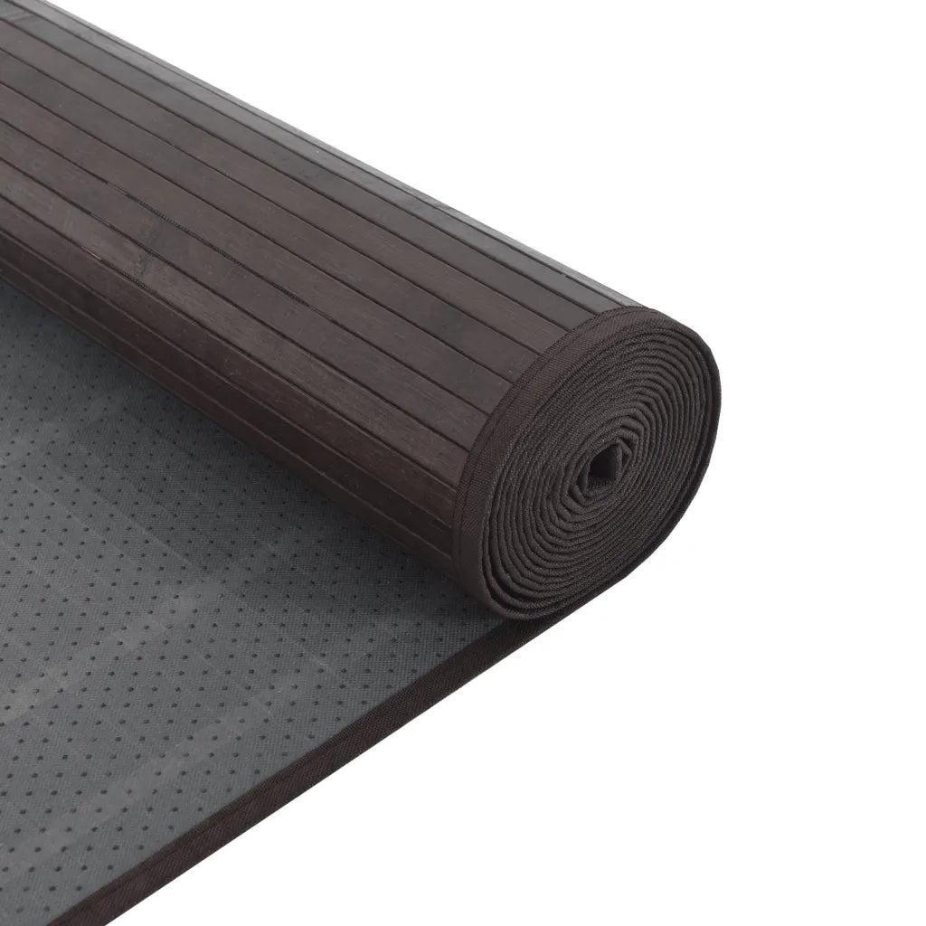 Tappeto Rettangolare Marrone Scuro 60x1000 cm in BambÃ¹