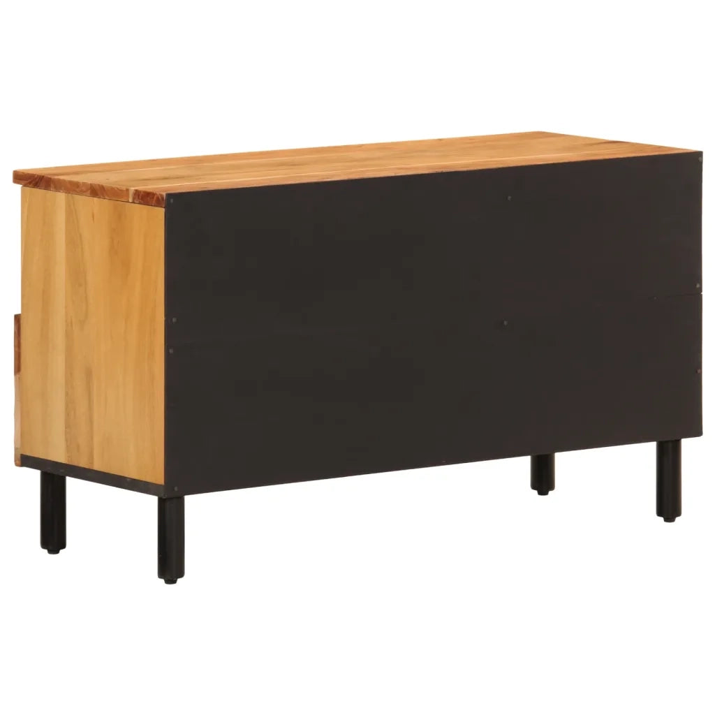 Mobile Porta TV 80x33x46 cm in Legno Massello di Acacia 356872