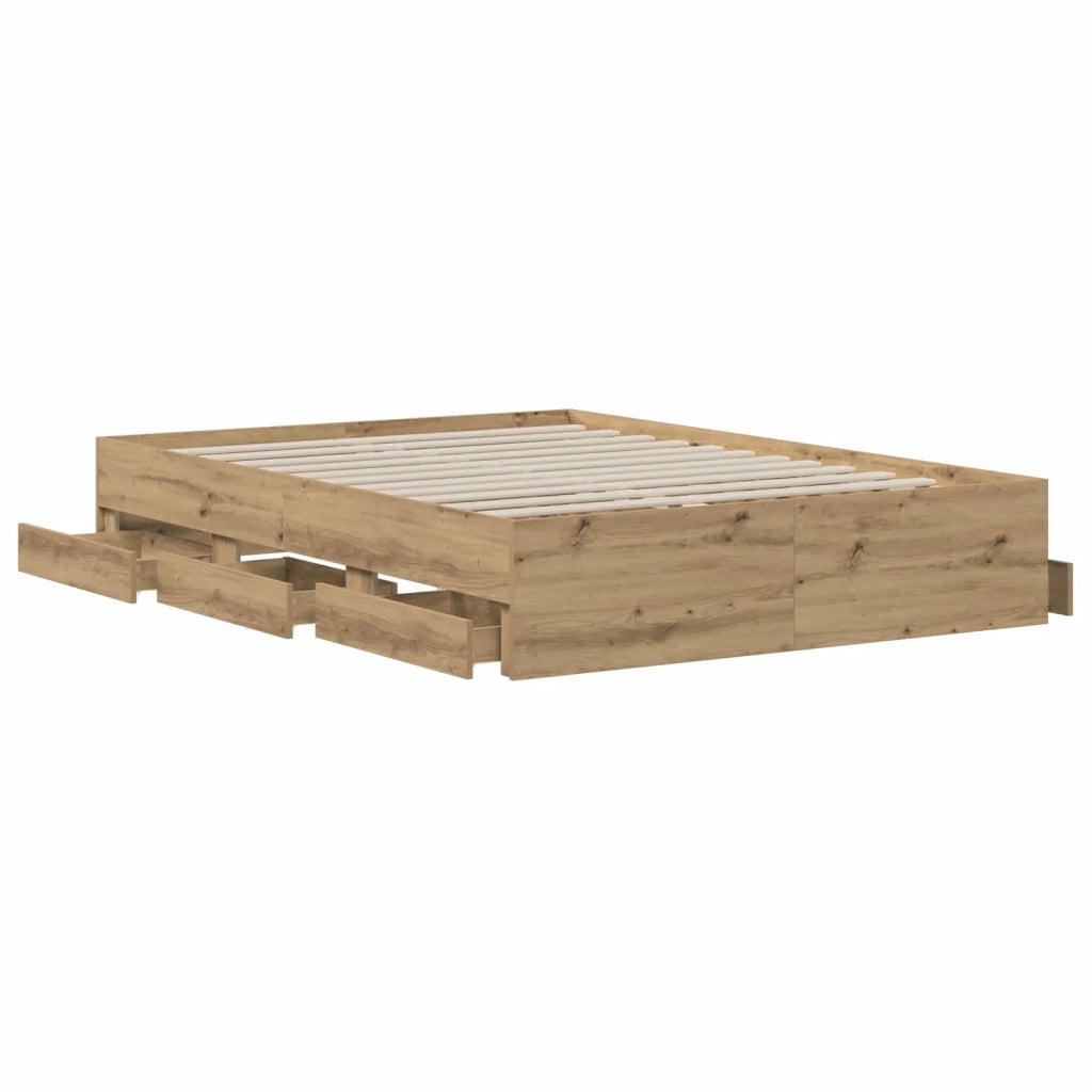 Telaio del letto con storage Rovere Artigianale 140 x 190 cm 3445766