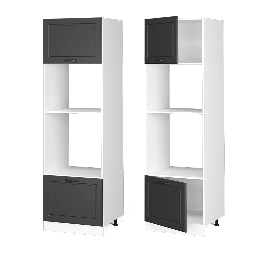 Vicco Set mobili bagno Antracite casa di campagna 60 cm