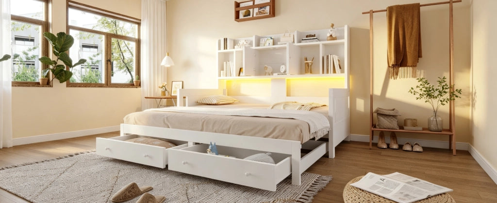 divano letto in legno bianco 97 x 193;6 cm