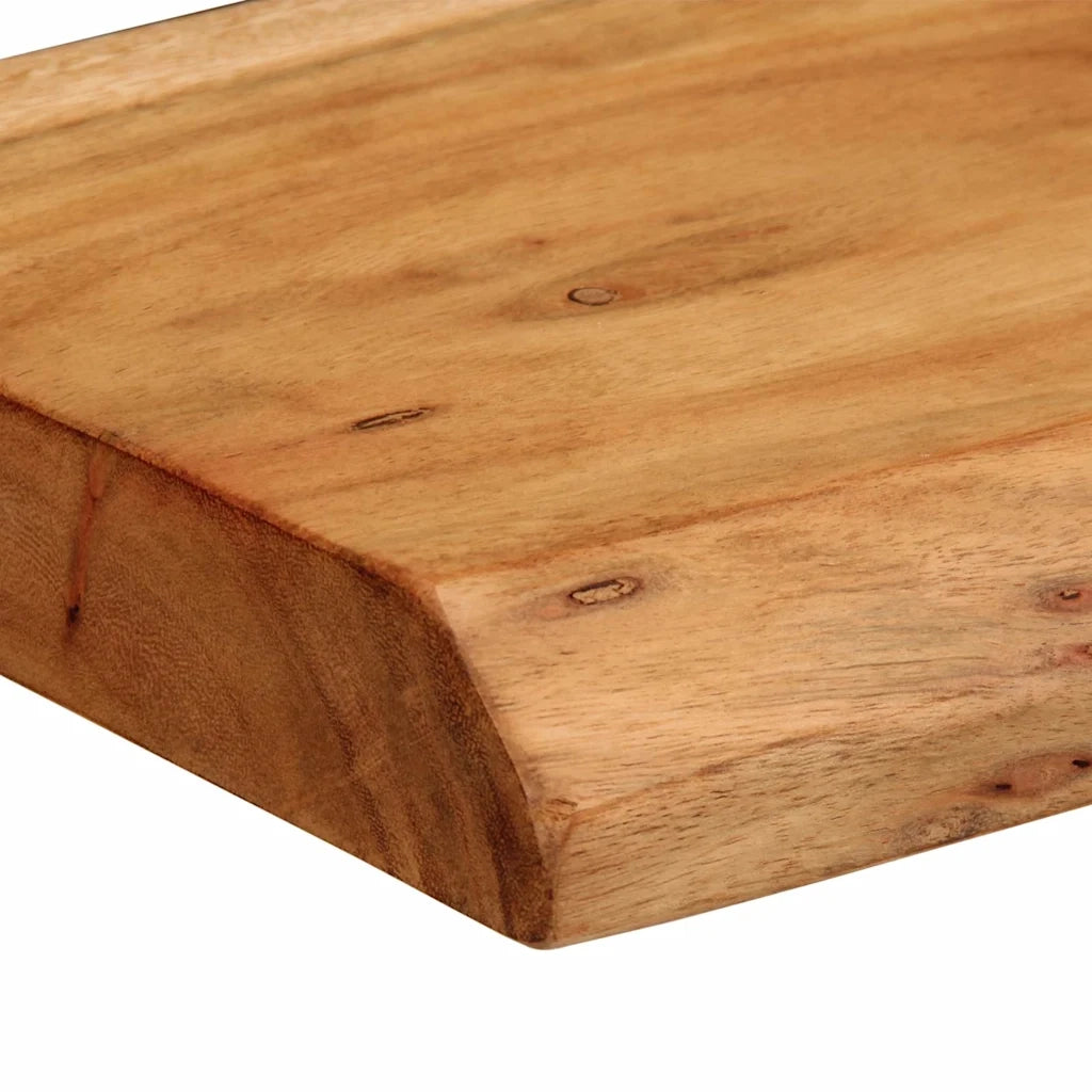 Mensole da Parete 2 pz 30x20x3,5 cm in Legno Massello di Acacia 373623