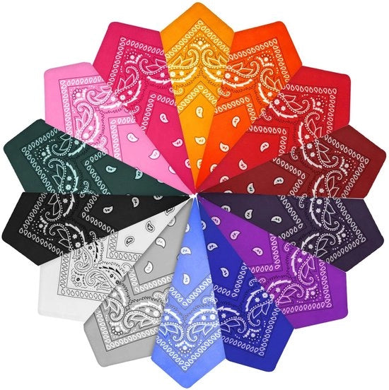 Sciarpa 55 x 55 cm - 14 Colori - Uomo/Donna - Foulard - Collare - Viscose Poliester - Comodo e Soffice