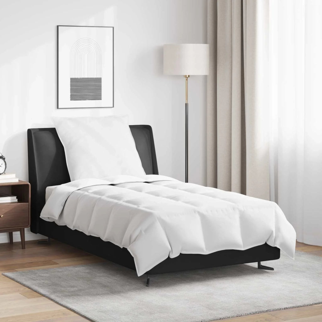 Duvet Estivo con cuscino 2 pcs Bianco Piuma d'anatra 3376228