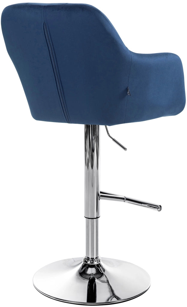 Barhocker Natoma Samt chrom
