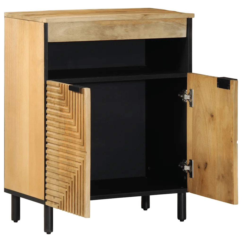 Credenza Marrone 60x33x75 cm in Legno Massello di Mango 4017745