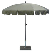 Ombrellone da Giardino Ø200 cm Palo Ø27 mm in Acciaio Maffei Allegro Tortora