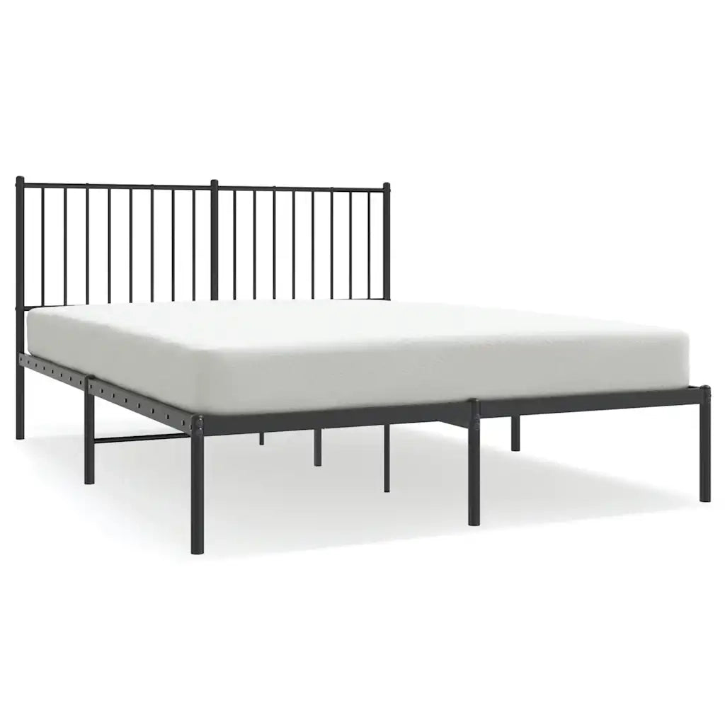 Giroletto con Testiera in Metallo Nero 135x190 cmcod mxl 81794