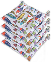Set 4 Cuscini Sedia Morbidissimi Imbottiti Ovatta Universali Cotone Multicolore Lavabile
